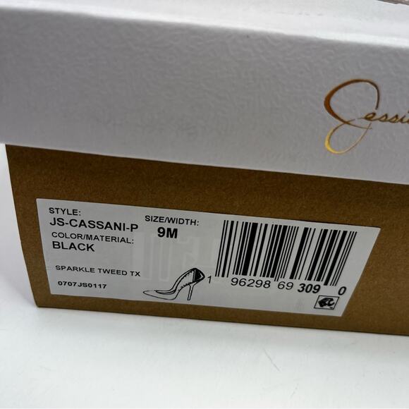 Jessica Simpson Cassani Pointed-Toe Pumps black tweed - 9 M - Picture 13 of 13